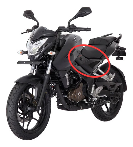 Tapa Lateral Izquierda Para Bajaj Pulsar Ns 200 Negro Mtc