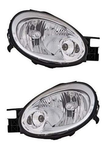 Par Juego Faros Neon 2003 2004 2005 Fondo Cromado Depo Qwe