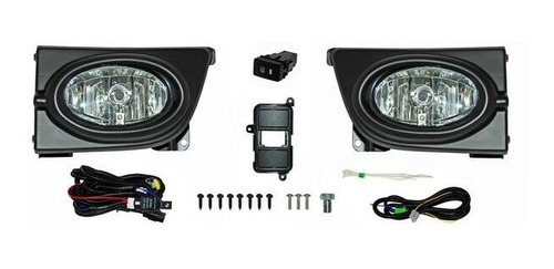 Set Faros Niebla C/parrilla Honda Civic 06/08 Generica