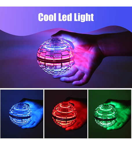 Pelota Voladora Dron Giratorio Con Luces Regalos De Fiesta P