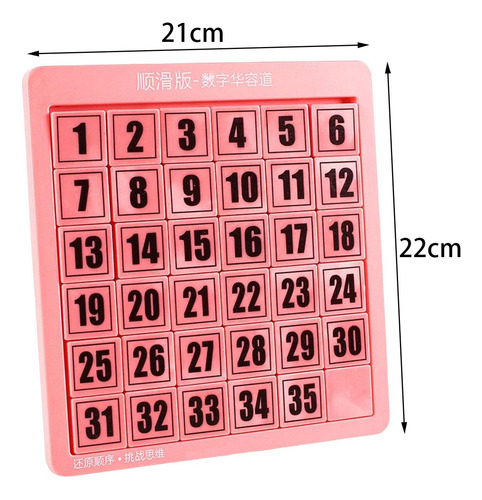 Rompecabezas Digitales Juguetes Matemáticas Rosa 35 Cubos