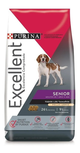 Alimento Excellent Adult 7+ All Breed Sizes Perro Senior 3kg