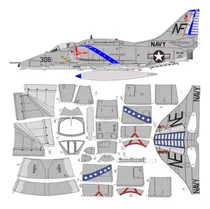 Comprar Avion A-4 Skyhawk Vf-22l 1:33 \u002F Papercraft (envio X Mail)