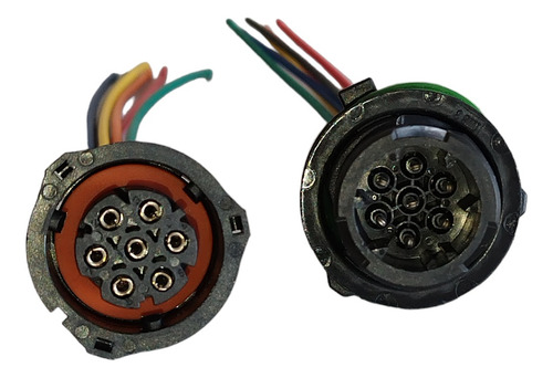 Enchufe Conector Foco Trasero Para Camión Macho Y Hembra Kit
