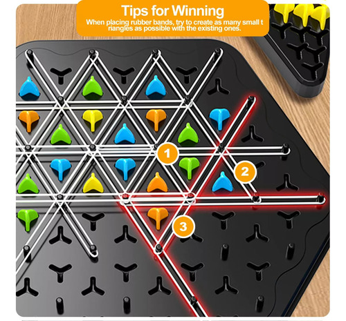 Para Set Triggle, Set De Ajedrez Con Cadena Triangular