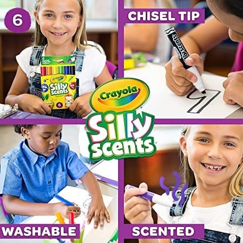 Imagen 6 de 12 de Marcadores Con Aromas Crayola Silly Scents X6u Pack X1