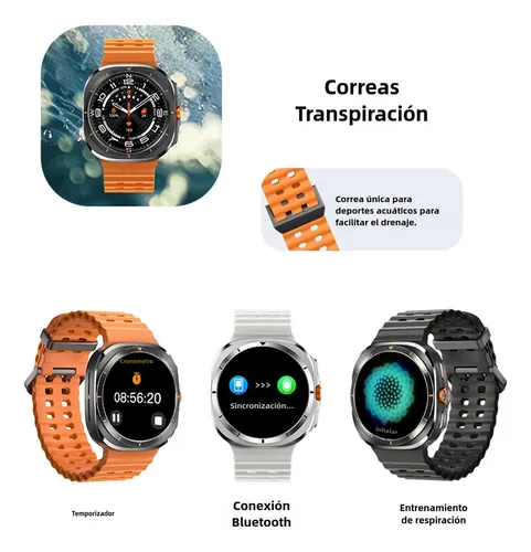 Reloj Smart Watch 7 Ultra 1.5 Bt Para Samsung Galaxy Amoled