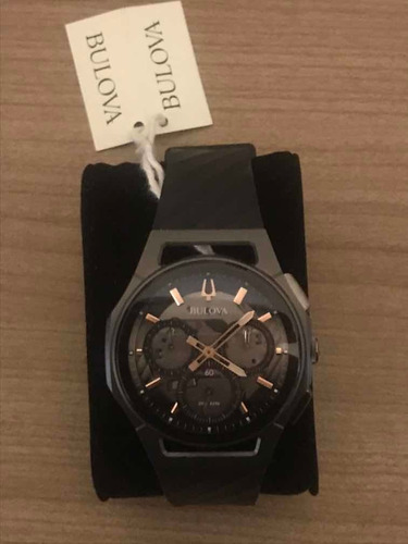 Bulova Curv - Titânio - Preto E Cinza - 98a162