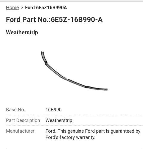 Moldura Ford Mondeo 6e5z 18b990a 