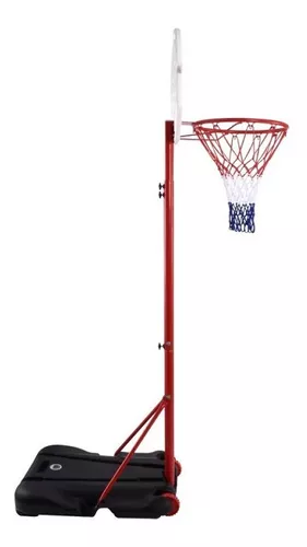 SPORTNOW Canasta de Baloncesto ajustable Amarilla para interior y exterior