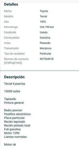 Toyota Tercel 1.3