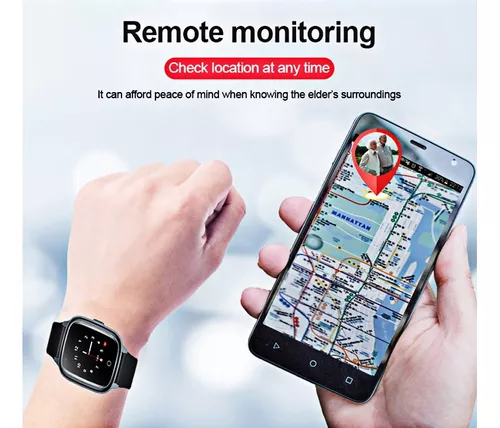 Reloj D32E para personas mayores, dispositivo con rastreador GPS