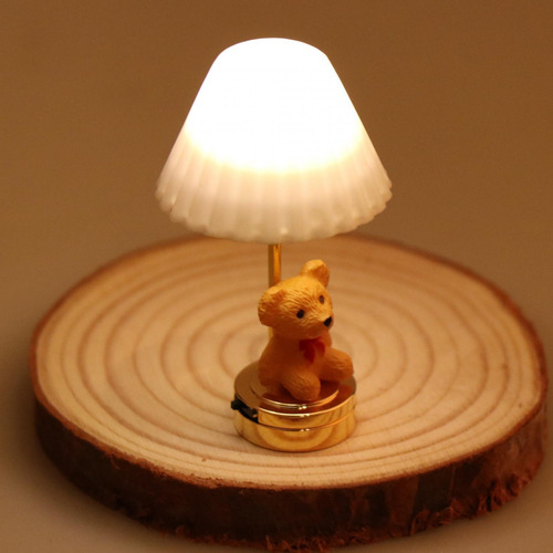 2 Lámpara De Mesa En Miniatura A Escala 1/12, Accesorios