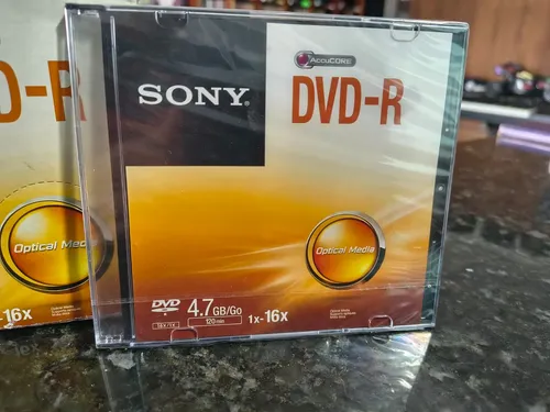 Dvd-r Virgem Sony 1x 16x / 4.7 Gb / 120 Min Kit Com 10 Dvd