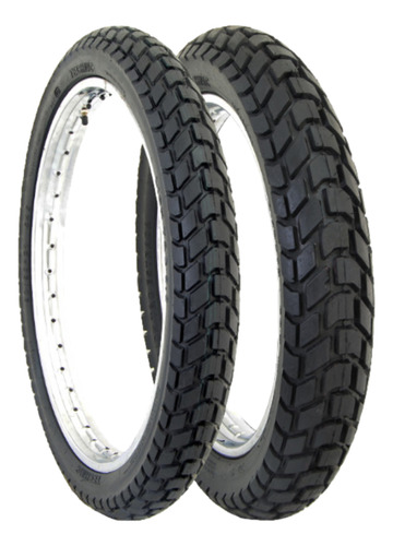 Par De Pneus Xtz 250 Lander 90/90-21 E 120/80-18 T&c Technic