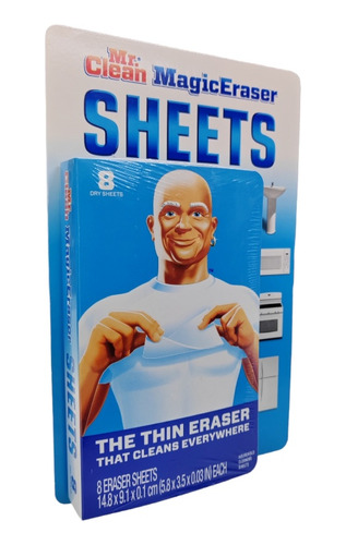 Toallitas De Limpieza Mr Clean Magic Eraser Sheets 8u