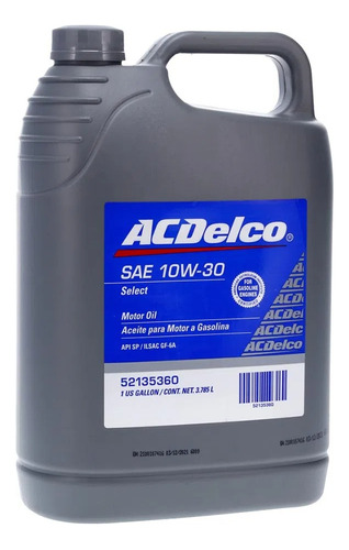 Aceite 10w30 Acdelco Galón. Producto Original.