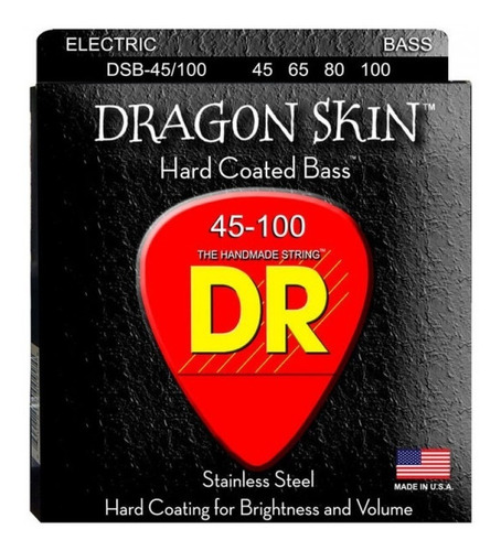 Cuerdas P/bajo Dr String Dragon Dsb-45 Dragon Skin 45-105