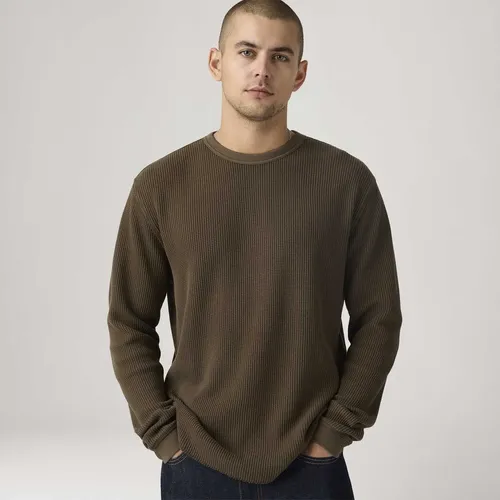 Camiseta Levi's® Relaxed Thermal Manga Longa Marrom