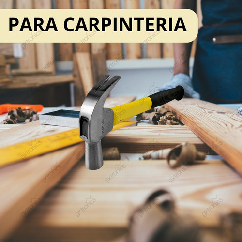 Martillo Galponero Carpintero Acero Mango Fibra Vidrio 16oz