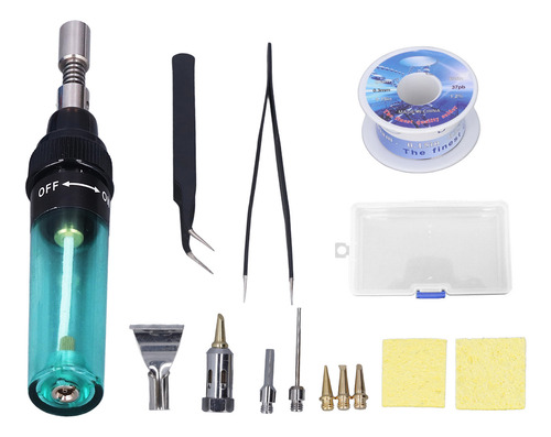 Kit De Soldador De Gas Portátil Con Temperatura Ajustable