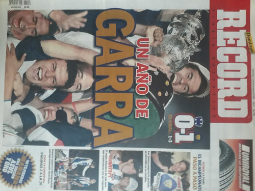 Periódico Récord Pumas Unam Campeón 2014 Vs Monterrey