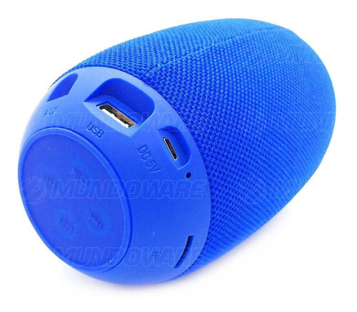 Caixa Oval Speaker Bluetooth Com Tws Usb Sd Rádio Fm Mic 6w