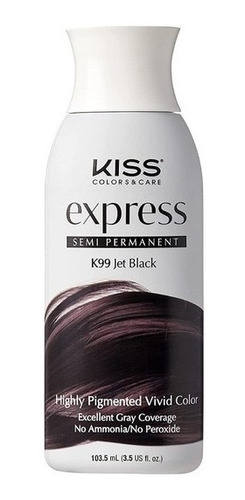 K99 Kiss Express Negro Intenso Tinte Semi Permanente 