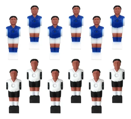 Set De 26 Hombres De Futbolín De Resina – Piezas De Repuesto Para Mesa De Futbolín, 2 Colores, 13 De Cada, Con Tornillos