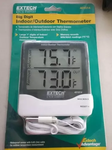 Extech 401014 Big Digit Indoor Outdoor Thermometer