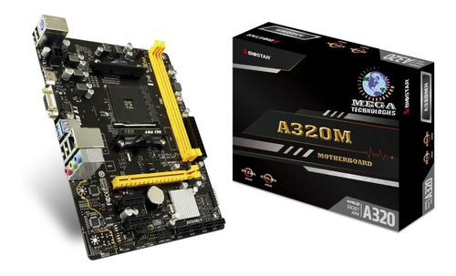 Mainboard Biostar A320-mh, Ddr4, Amd Ryzen 3, 5, 7