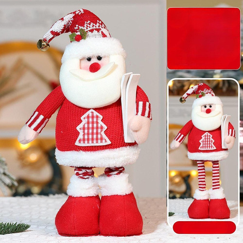 Muñeco De Navidad Estirable, Personaje Navideño, Muñeco