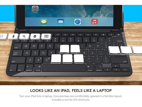 Logitech Canvas Teclado Para iPad Air 2 A1566 A1567