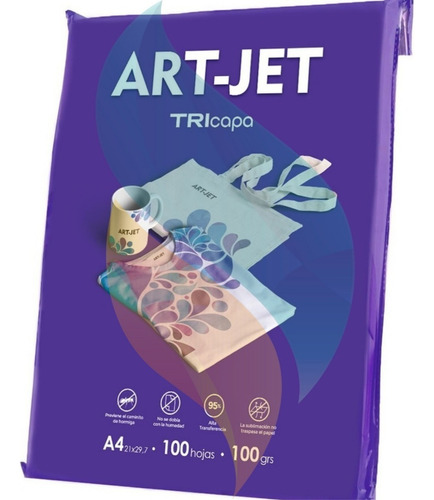 Papel Sublimacion Específico A4 Art Jet X100 Hojas Premium