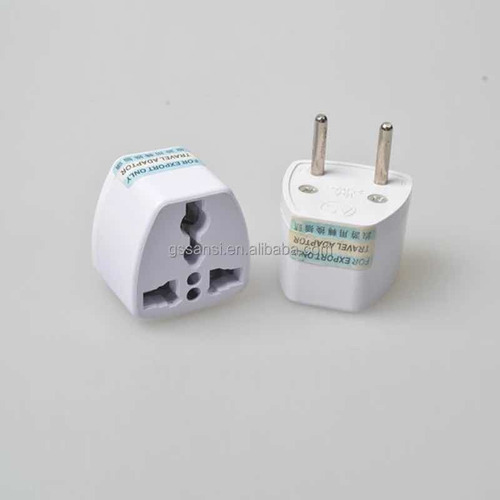 Adaptador Enchufe Universal 2 Pata Chileno Redonda Plana 110