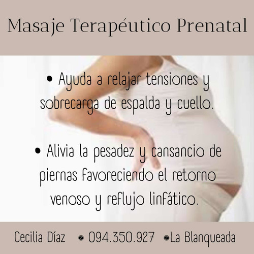 Imagen 2 de 2 de Masaje Terapéutico Para Embarazadas