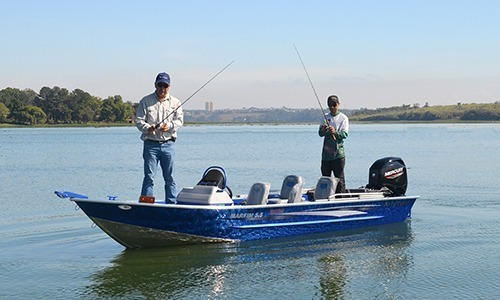 Lancha Marfim Freestyle 5.5 + Motor 60hp Mercury Insc. Estad
