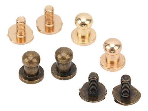 Juego De 200 Tornillos Chicago Button Stud De 0.3 X 0.2 PuLG