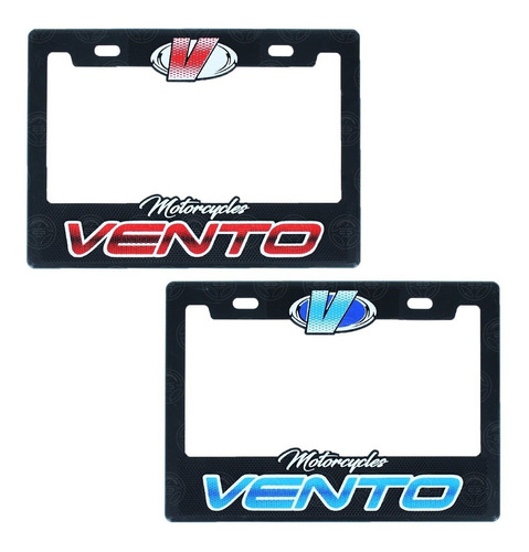 Marco Portaplaca Moto Plastico Impreso Placa Grande Vento