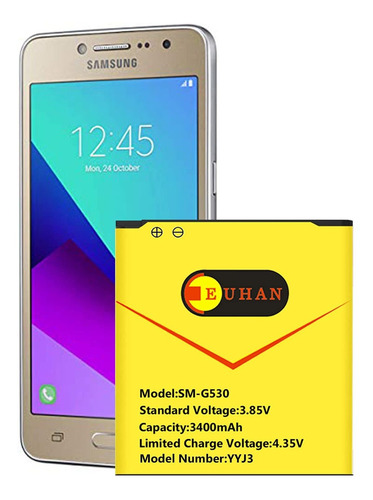 Bateria Para Galaxy Grand Prime Actualizada Euhan 3400