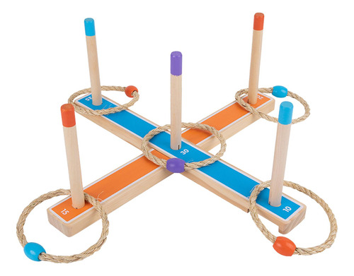 1 Conjunto De Anel Toss Presente De Madeira Jogo Montessori