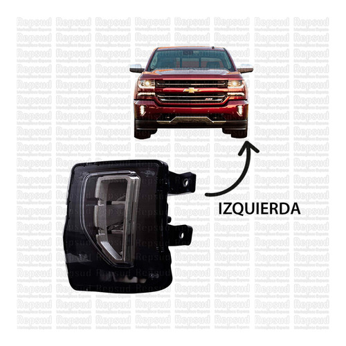 Neblinero Izquierdo Chevrolet Silverado 2016