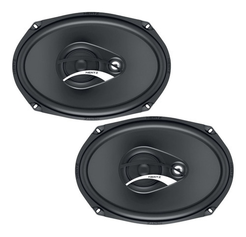 Alto Falantes 6x9 Hertz Dcx 690 180w Rms Par Toro Renegade Cor Laranja E Preto