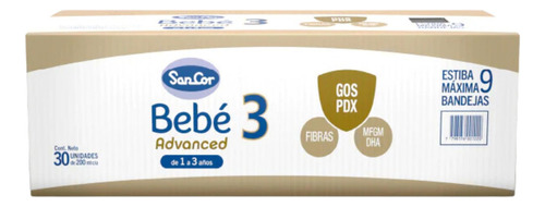  Sancor Bebe 3 Advanced A Partir De 1 Año 200ml Pack X 30