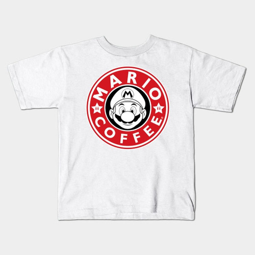 Remera Blanca Bichos Niño Niña Adulto Mario Bros D 39