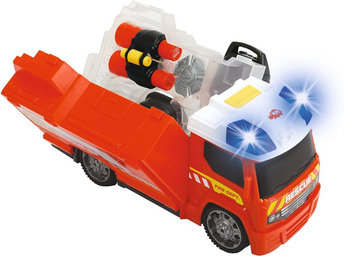 Auto Camion Bombero Cisterna Juguete C/ Sonidos Accesorios