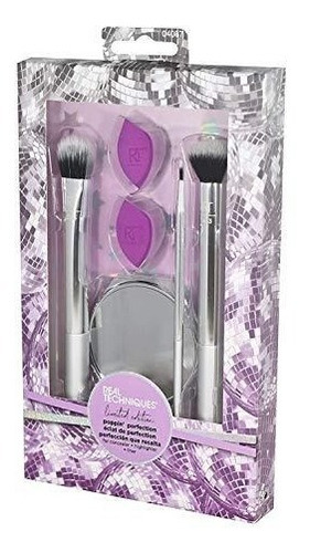 Set De Brochas Para Ojos Esponjas Espejo Real Techniques 6pz Gris