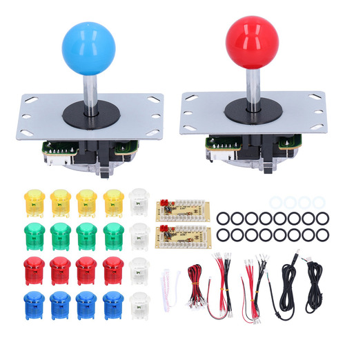 Juego De Joystick Arcade Diy Parts Para 2 Jugadores Con Boto