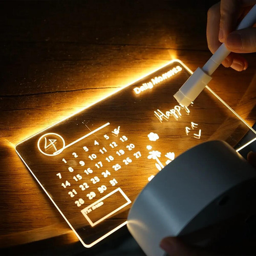 Tablero De Notas Led, Luz Nocturna, Tablero De Mensajes Usb