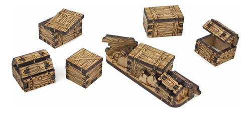 Terreno Modular Towerrex Dnd 28mm - Cofres Y Barricadas